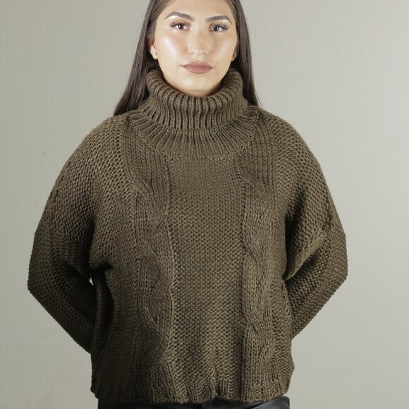 Cable Turtleneck Sweater - Picture 4 of 8